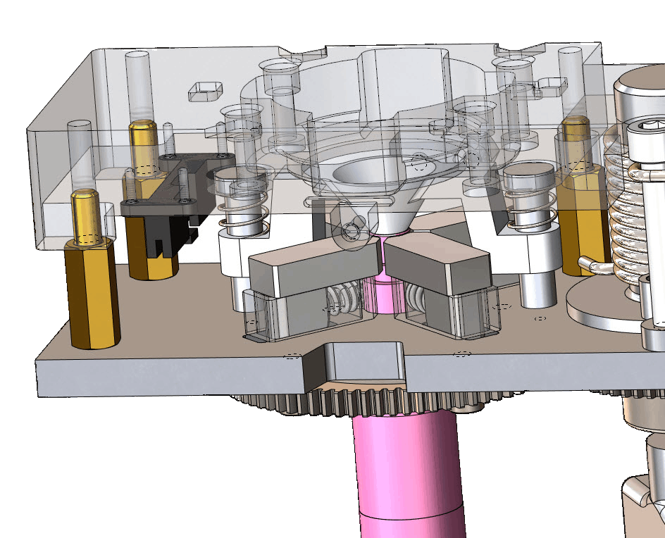 Jaws gripping ferrule with stepped shaft