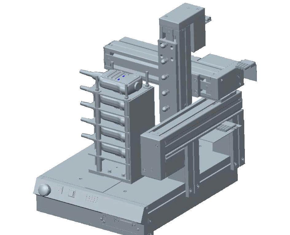 Fixture, actuators, and DUTs fit to robot