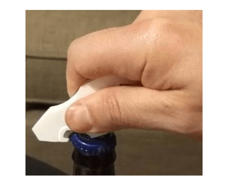 Small & very thin part, plan view